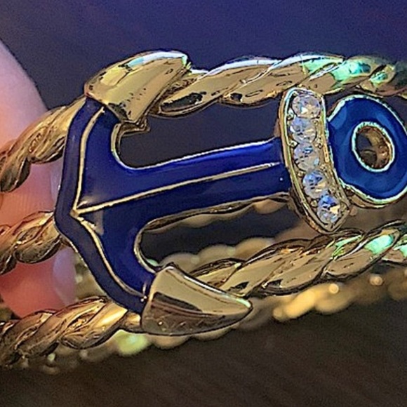 Lily Pulitzer Tri-Color Anchor Bangle - Picture 3 of 10